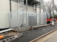 Steel Palisade Fence and Gate Installation at Bolton Hospital